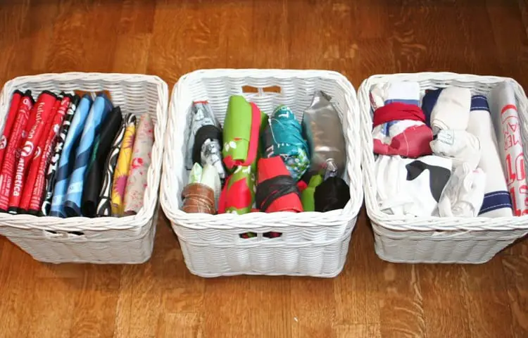 Live And Learn And Love It.: Gift Bag Storage Idea